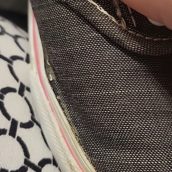 Vans Women's Gray Lace Ups with Pink Trim, Insole, and Sole Sz 6 - Picture 10 of 14